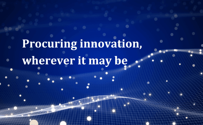 Procuring innovation, wherever it may be