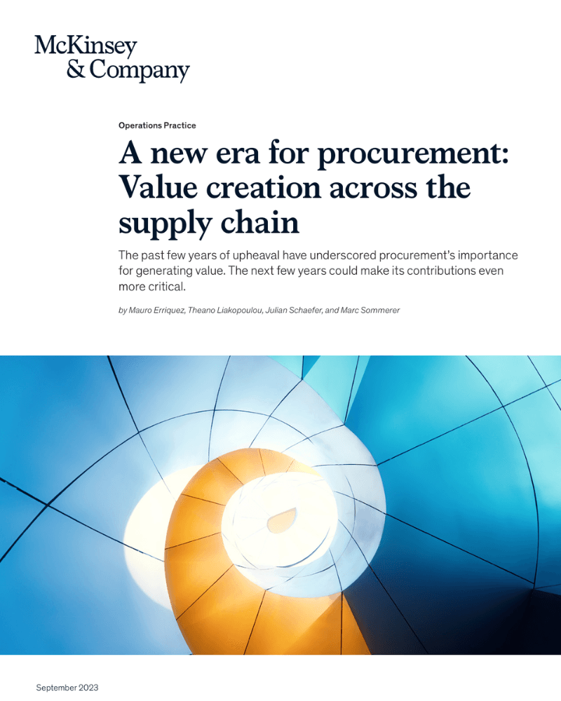 A new era for procurement: Value creation across the supply chain
