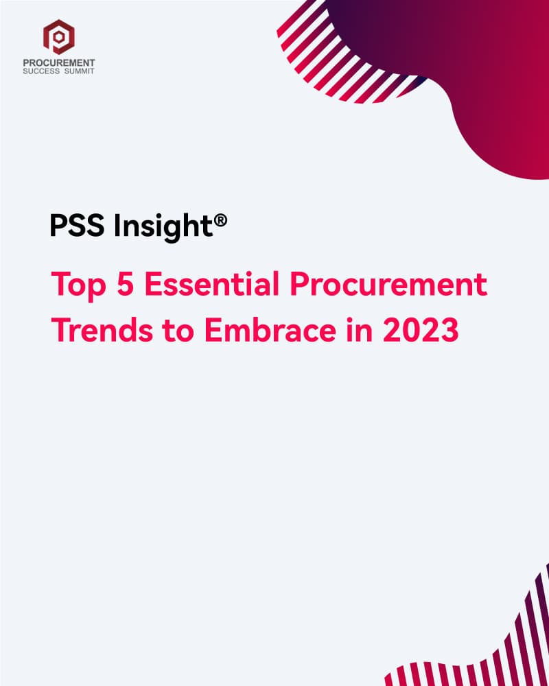 Top 5 Essential Procurement Trends to Embrace in 2023